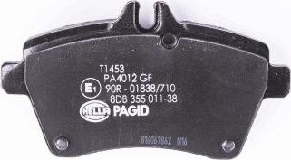 HELLA PAGID 8DB 355 011-381 - Bremžu uzliku kompl., Disku bremzes ps1.lv