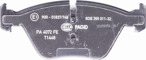 HELLA PAGID 8DB 355 011-321 - Bremžu uzliku kompl., Disku bremzes ps1.lv