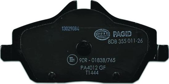 HELLA PAGID 8DB 355 011-261 - Bremžu uzliku kompl., Disku bremzes ps1.lv