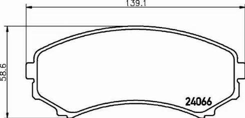 HELLA PAGID 8DB 355 011-201 - Bremžu uzliku kompl., Disku bremzes ps1.lv