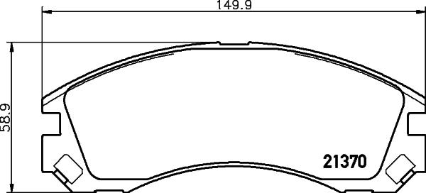 HELLA PAGID 8DB 355 011-751 - Bremžu uzliku kompl., Disku bremzes ps1.lv