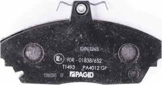 HELLA PAGID 8DB 355 011-781 - Bremžu uzliku kompl., Disku bremzes ps1.lv