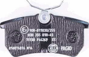 HELLA PAGID 8DB 355 018-411 - Bremžu uzliku kompl., Disku bremzes ps1.lv