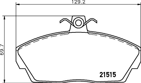 HELLA PAGID 8DB 355 018-431 - Bremžu uzliku kompl., Disku bremzes ps1.lv