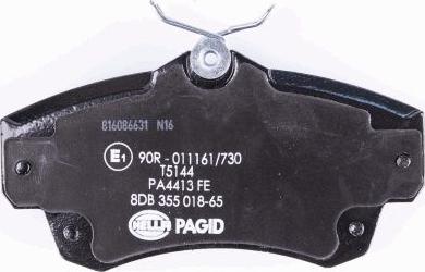 HELLA PAGID 8DB 355 018-651 - Bremžu uzliku kompl., Disku bremzes ps1.lv