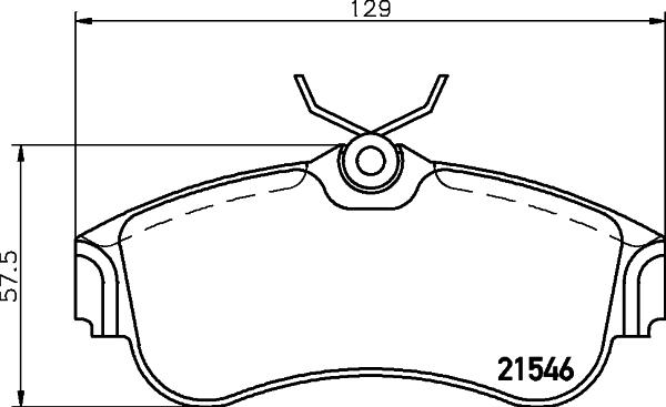 HELLA PAGID 8DB 355 018-011 - Bremžu uzliku kompl., Disku bremzes ps1.lv