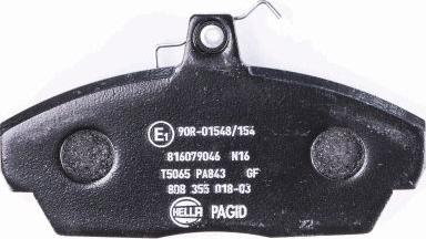 HELLA PAGID 8DB 355 018-031 - Bremžu uzliku kompl., Disku bremzes ps1.lv