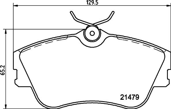 HELLA PAGID 8DB 355 018-071 - Bremžu uzliku kompl., Disku bremzes ps1.lv