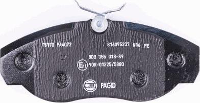 HELLA PAGID 8DB 355 018-891 - Bremžu uzliku kompl., Disku bremzes ps1.lv