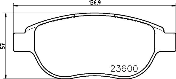 HELLA PAGID 8DB 355 018-871 - Bremžu uzliku kompl., Disku bremzes ps1.lv