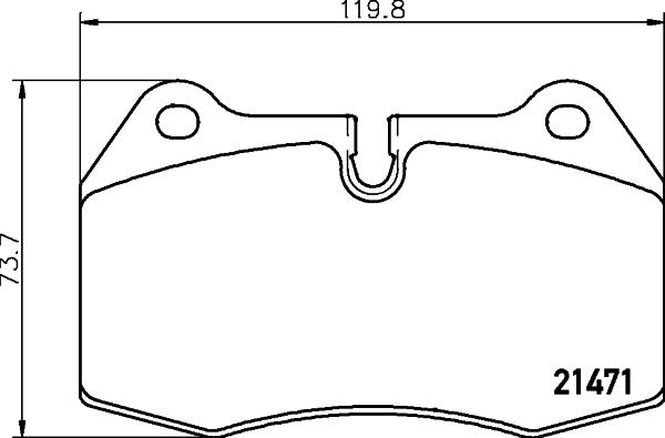 HELLA PAGID 8DB 355 018-211 - Bremžu uzliku kompl., Disku bremzes ps1.lv