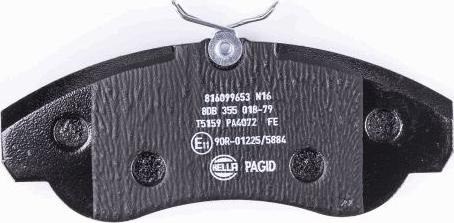 HELLA PAGID 8DB 355 018-791 - Bremžu uzliku kompl., Disku bremzes ps1.lv