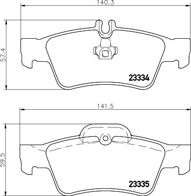 HELLA PAGID 8DB 355 018-751 - Bremžu uzliku kompl., Disku bremzes ps1.lv