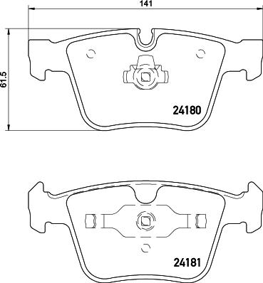 HELLA PAGID 8DB 355 013-641 - Bremžu uzliku kompl., Disku bremzes ps1.lv