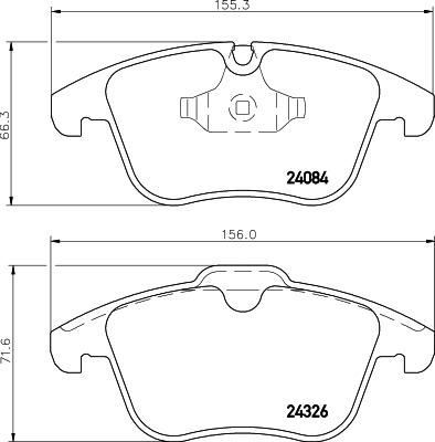 HELLA PAGID 8DB 355 013-621 - Bremžu uzliku kompl., Disku bremzes ps1.lv