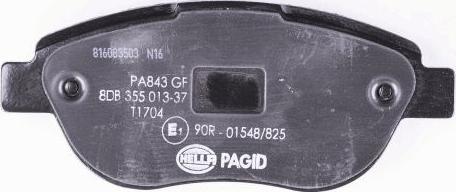 HELLA PAGID 8DB 355 013-371 - Bremžu uzliku kompl., Disku bremzes ps1.lv