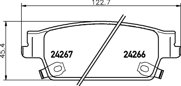 HELLA PAGID 8DB 355 012-231 - Bremžu uzliku kompl., Disku bremzes ps1.lv