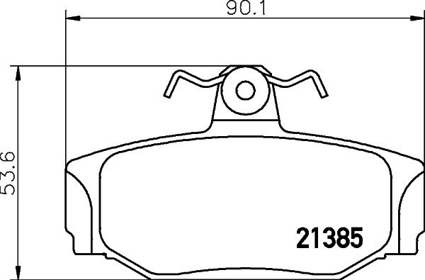 HELLA PAGID 8DB 355 017-991 - Bremžu uzliku kompl., Disku bremzes ps1.lv