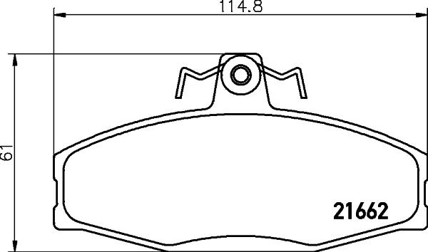 HELLA PAGID 8DB 355 017-931 - Bremžu uzliku kompl., Disku bremzes ps1.lv