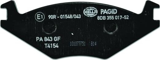 HELLA PAGID 8DB 355 017-521 - Bremžu uzliku kompl., Disku bremzes ps1.lv