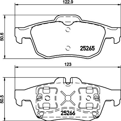 HELLA PAGID 8DB 355 017-341 - Bremžu uzliku kompl., Disku bremzes ps1.lv