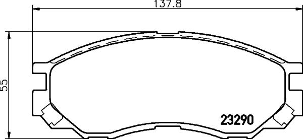 HELLA PAGID 8DB 355 017-271 - Bremžu uzliku kompl., Disku bremzes ps1.lv