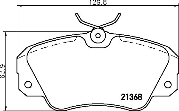 HELLA PAGID 8DB 355 017-771 - Bremžu uzliku kompl., Disku bremzes ps1.lv