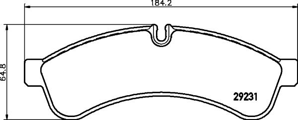 HELLA PAGID 8DB 355 039-251 - Bremžu uzliku kompl., Disku bremzes ps1.lv