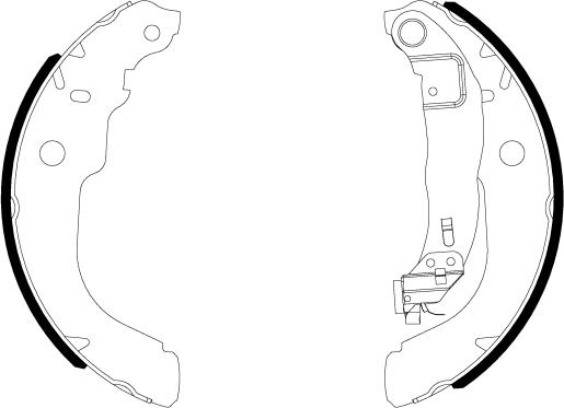 HELLA PAGID 8DB 355 038-001 - Bremžu loku komplekts ps1.lv