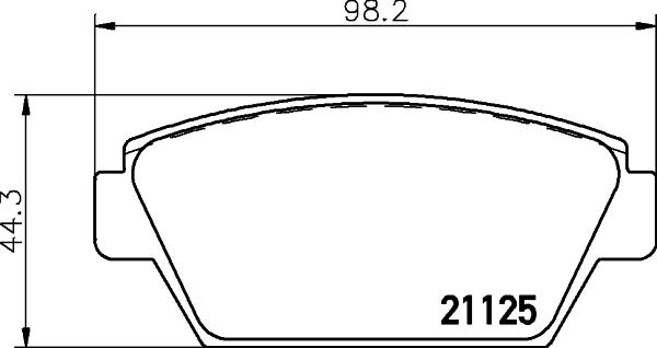 HELLA PAGID 8DB 355 037-231 - Bremžu uzliku kompl., Disku bremzes ps1.lv