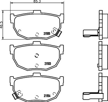 HELLA PAGID 8DB 355 029-491 - Bremžu uzliku kompl., Disku bremzes ps1.lv