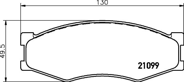 HELLA PAGID 8DB 355 029-791 - Bremžu uzliku kompl., Disku bremzes ps1.lv