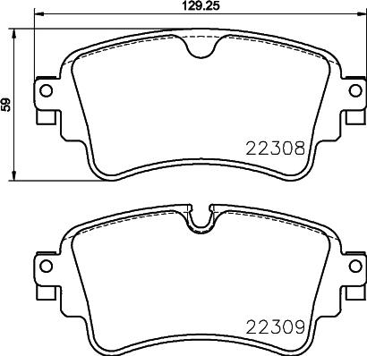 HELLA PAGID 8DB 355 024-791 - Bremžu uzliku kompl., Disku bremzes ps1.lv