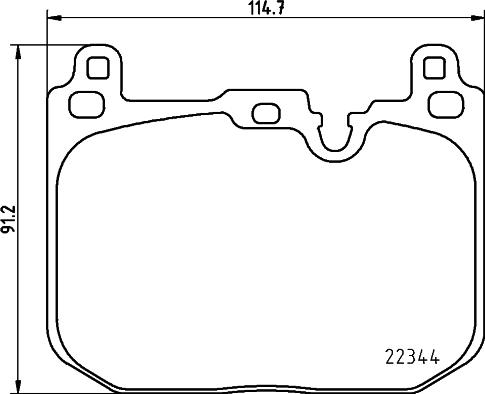 HELLA PAGID 8DB 355 025-621 - Bremžu uzliku kompl., Disku bremzes ps1.lv