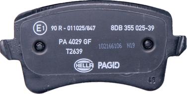 HELLA PAGID 8DB 355 025-391 - Bremžu uzliku kompl., Disku bremzes ps1.lv