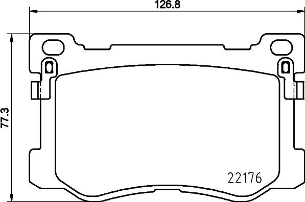 HELLA PAGID 8DB 355 025-271 - Bremžu uzliku kompl., Disku bremzes ps1.lv