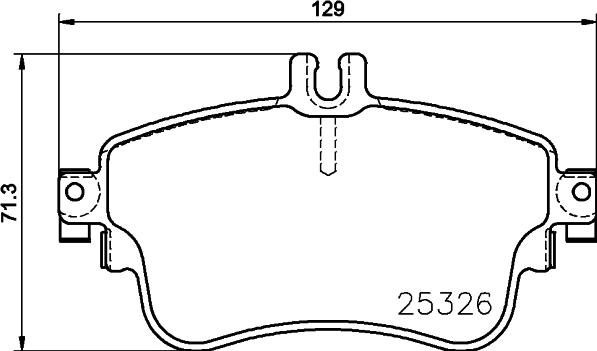 HELLA PAGID 8DB 355 026-491 - Bremžu uzliku kompl., Disku bremzes ps1.lv