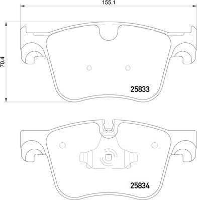 HELLA PAGID 8DB 355 020-981 - Bremžu uzliku kompl., Disku bremzes ps1.lv