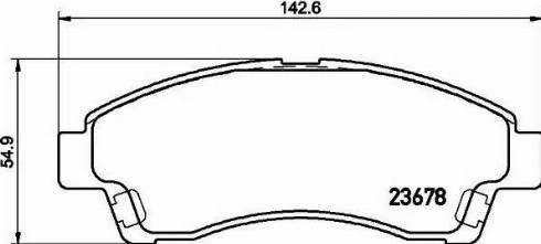 HELLA PAGID 8DB 355 020-461 - Bremžu uzliku kompl., Disku bremzes ps1.lv