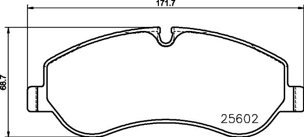 HELLA PAGID 8DB 355 020-691 - Bremžu uzliku kompl., Disku bremzes ps1.lv