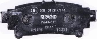 HELLA PAGID 8DB 355 020-001 - Bremžu uzliku kompl., Disku bremzes ps1.lv