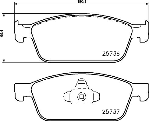 HELLA PAGID 355039711 - Bremžu uzliku kompl., Disku bremzes ps1.lv