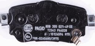 HELLA PAGID 8DB 355 021-491 - Bremžu uzliku kompl., Disku bremzes ps1.lv