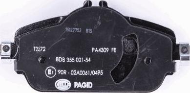 HELLA PAGID 8DB 355 021-541 - Bremžu uzliku kompl., Disku bremzes ps1.lv