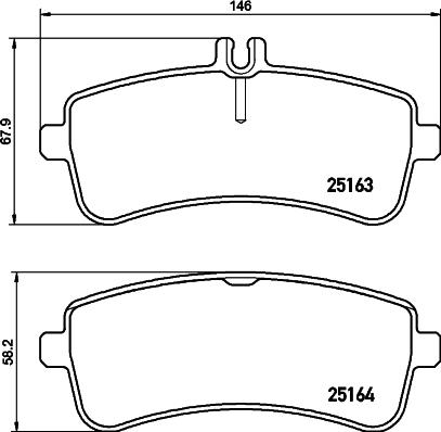 HELLA PAGID 8DB 355 021-521 - Bremžu uzliku kompl., Disku bremzes ps1.lv