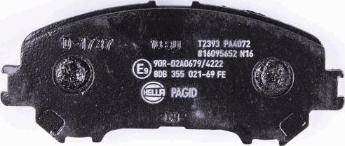 HELLA PAGID 8DB 355 021-691 - Bremžu uzliku kompl., Disku bremzes ps1.lv