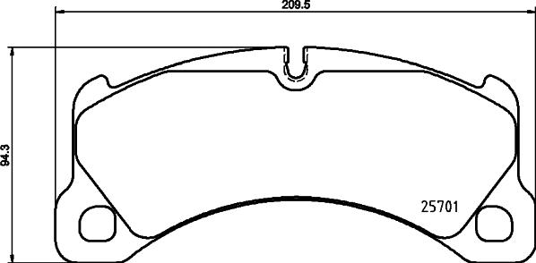 HELLA PAGID 8DB 355 021-191 - Bremžu uzliku kompl., Disku bremzes ps1.lv