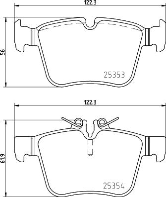 HELLA PAGID 8DB 355 026-601 - Bremžu uzliku kompl., Disku bremzes ps1.lv