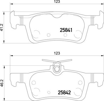 HELLA PAGID 8DB 355 021-311 - Bremžu uzliku kompl., Disku bremzes ps1.lv