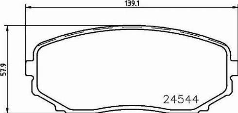 HELLA PAGID 8DB 355 013-251 - Bremžu uzliku kompl., Disku bremzes ps1.lv